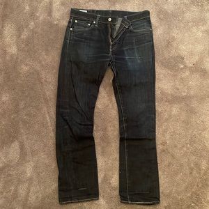 Levi’s 513 mens raw denim 32x30 jeans